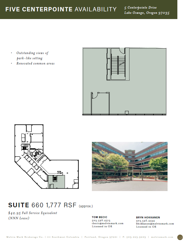 5 Centerpointe Dr, Lake Oswego, OR for lease Building Photo- Image 1 of 1