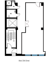 213 W 35th St, New York, NY à louer Plan d  tage- Image 1 de 2