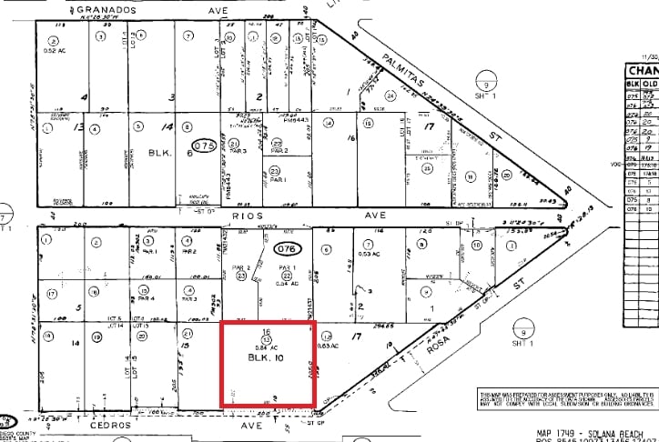 330 S Cedros Ave, Solana Beach, CA for lease - Plat Map - Image 2 of 84