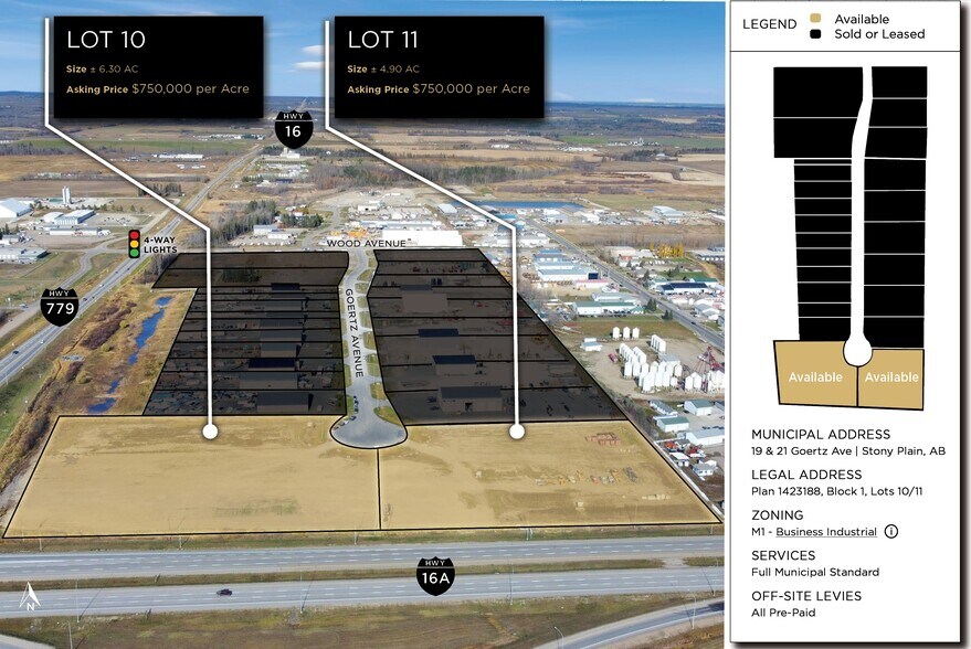 19-21 Goertz Av, Stony Plain, AB à vendre - Photo du bâtiment - Image 2 de 3