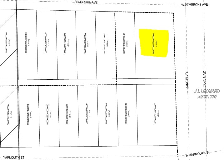 202 W Pembroke Ave, Dallas, TX à louer - Plan cadastral - Image 2 de 2