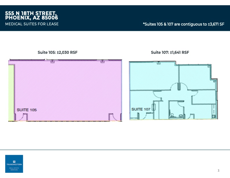 555 N 18th St, Phoenix, AZ à louer Plan d’étage- Image 1 de 1