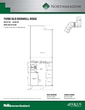 1100 Northmeadow Pky, Roswell, GA for lease Floor Plan- Image 2 of 2