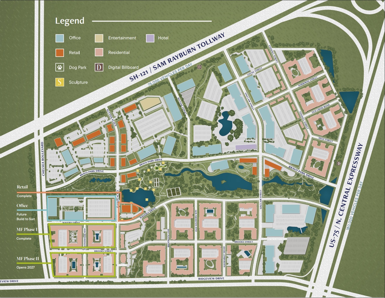 State Hwy 121 & N Expy, Allen, TX for lease Site Plan- Image 1 of 1