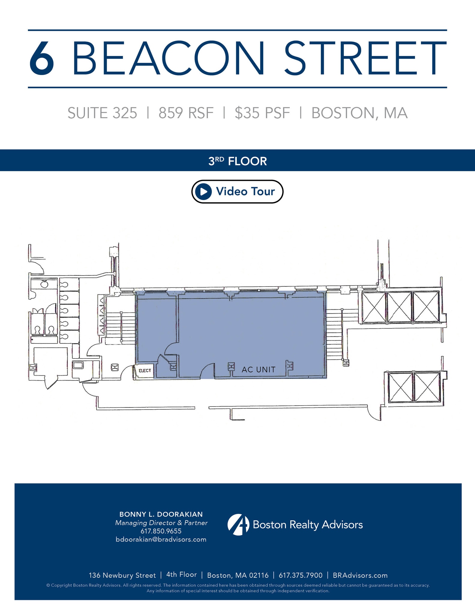 6 Beacon St, Boston, MA à louer Plan d’étage- Image 1 de 1