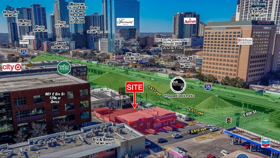 805 E 6th St, Austin, TX for sale - Aerial - Image 2 of 8