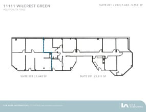 11111 Wilcrest Green Dr, Houston, TX à louer Plan d’étage- Image 2 de 2