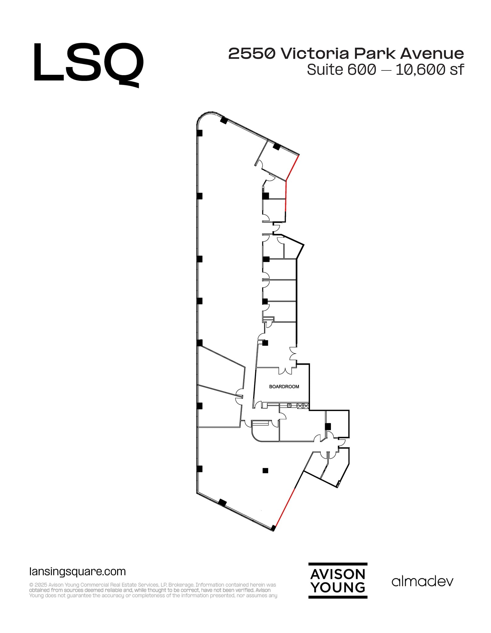 2550 Victoria Park Ave, Toronto, ON à louer Plan d’étage- Image 1 de 1