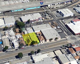 1355 E Washington Blvd, Los Angeles, CA - AÉRIEN Vue de la carte