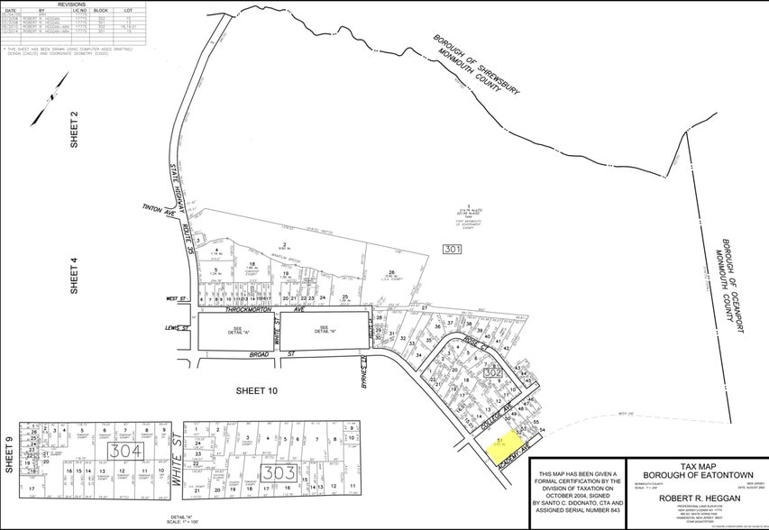 215 Broad St, Eatontown, NJ for lease - Plat Map - Image 3 of 29