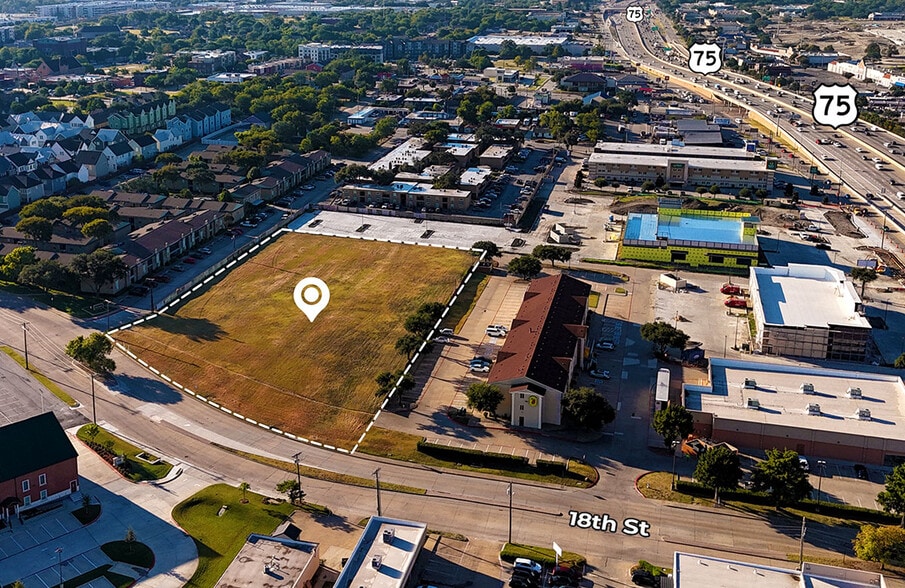 SEQ US 75 & 18th St, Plano, TX for sale - Aerial - Image 1 of 3