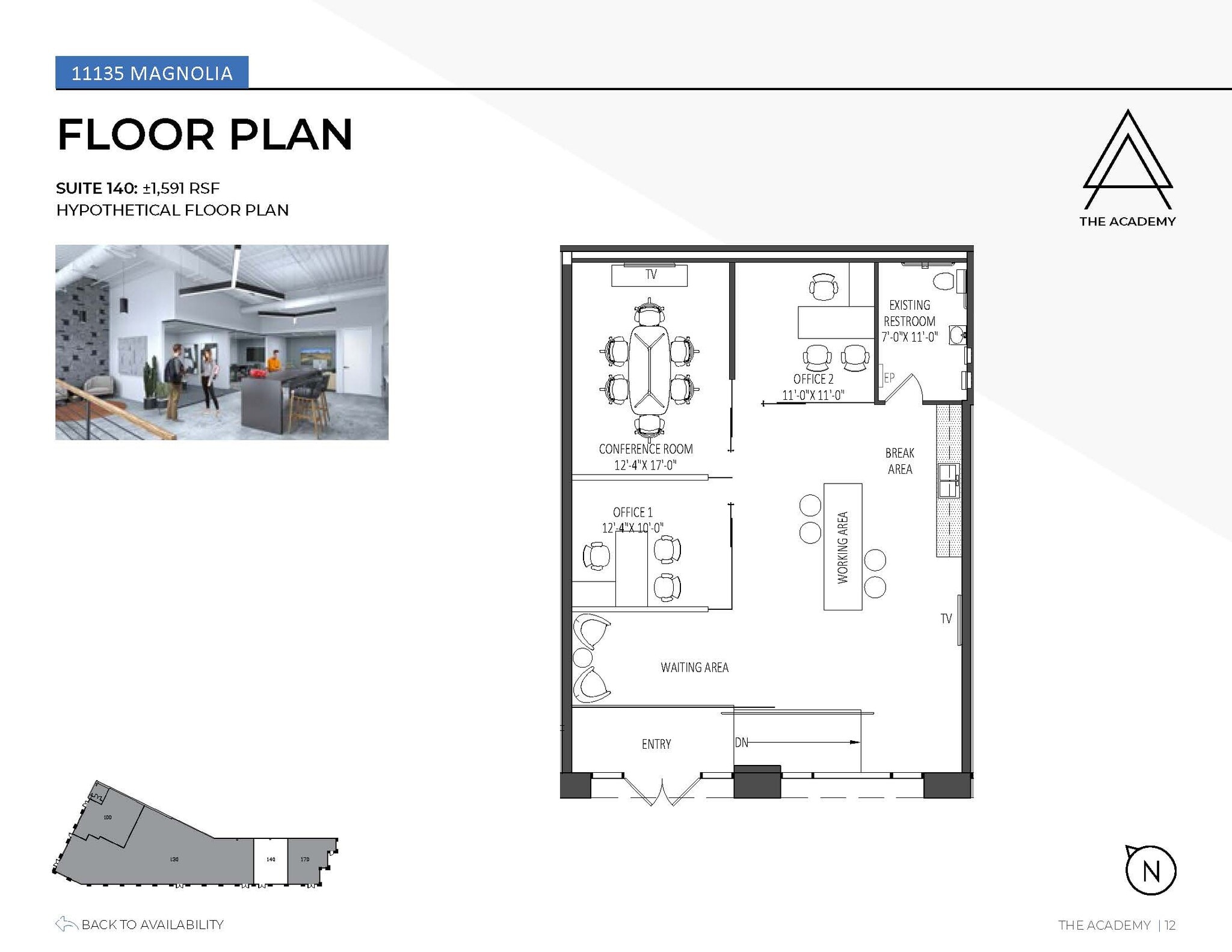 5200 Lankershim Blvd, North Hollywood, CA à louer Plan d’étage- Image 1 de 1