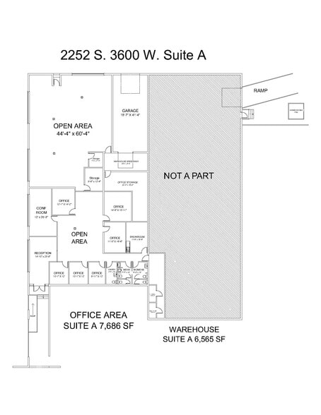 2252-2256 S 3600 W, Salt Lake City, UT for lease - Floor Plan - Image 3 of 4