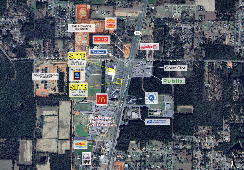 1390 N Ferdon Blvd, Crestview, FL à louer - Photo du bâtiment - Image 2 de 3