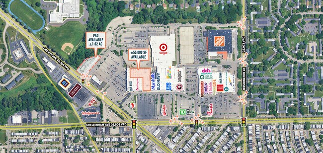 Plus de détails pour 2471 W Cheltenham Ave, Wyncote, PA - Commerce de détail à louer