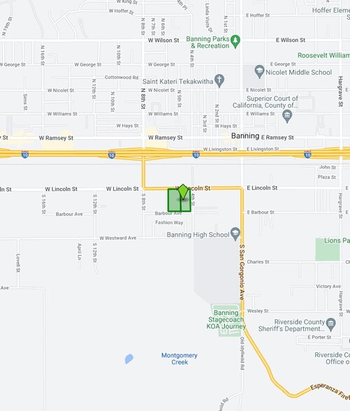 SWC Lincoln Street & 4th Street, Banning, CA for sale - Plat Map - Image 2 of 2