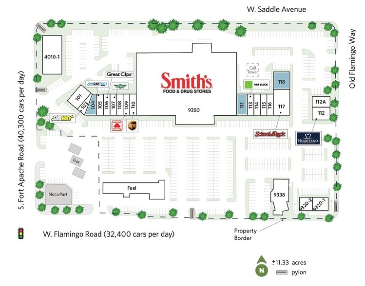 9340-9360 W Flamingo Rd, Las Vegas, NV for lease - Building Photo - Image 3 of 19