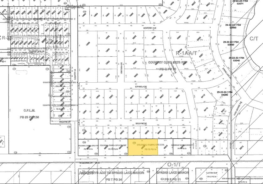 1805 W Colonial Dr, Orlando, FL à vendre - Plan cadastral - Image 2 de 32
