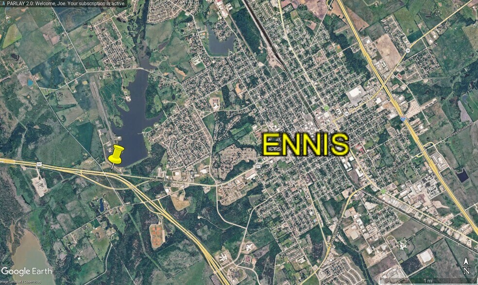 Highway 287, Ennis, TX for sale - Aerial - Image 2 of 4