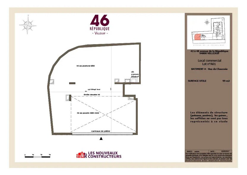 48 Avenue De La République, Villejuif for lease - Floor Plan - Image 3 of 3