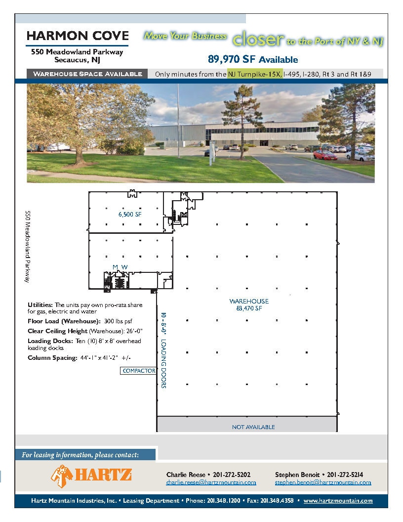 550 Meadowlands Pky, Secaucus, NJ for lease Floor Plan- Image 1 of 1