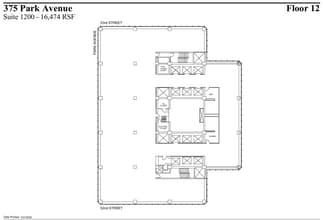 375 Park Ave, New York, NY à louer Plan d’étage- Image 1 de 2