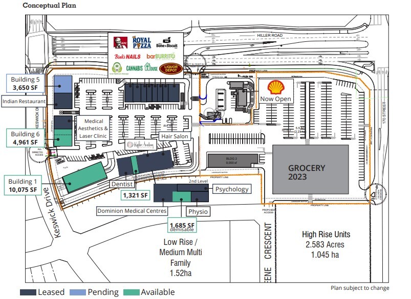 1071 Keswick Dr SW, Edmonton, AB à louer Plan de site- Image 1 de 1