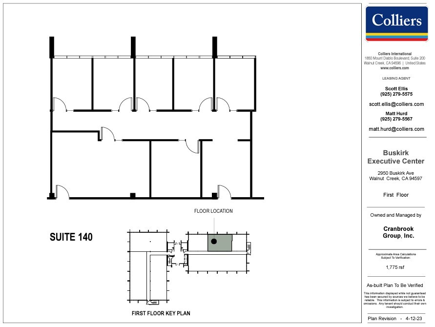 2950 Buskirk Ave, Walnut Creek, CA à louer Plan d  tage- Image 1 de 1