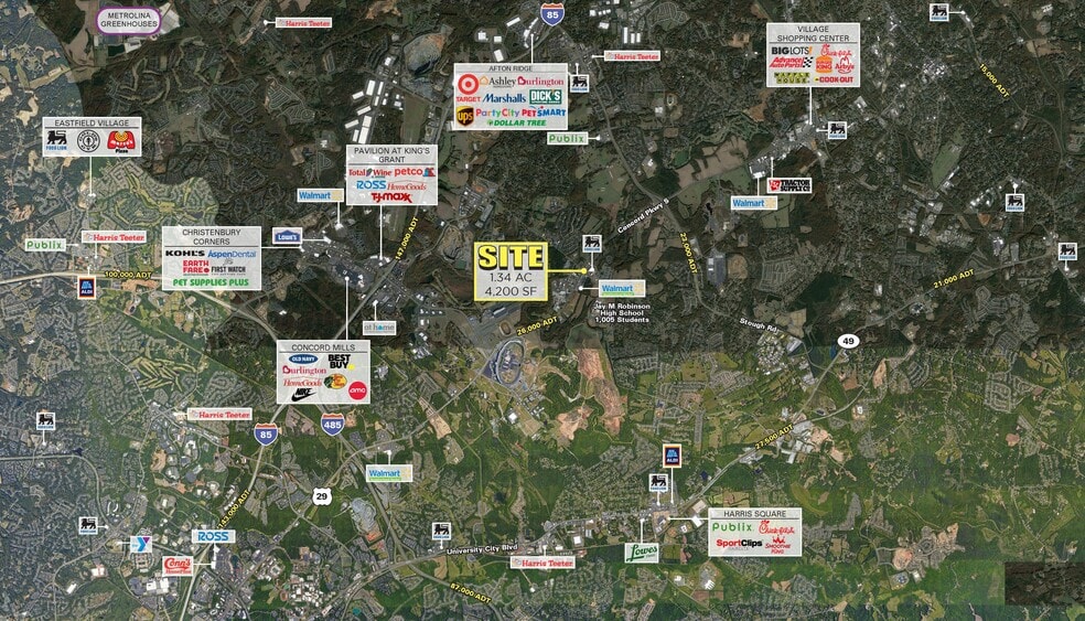 3699 Concord Pky S, Concord, NC à louer - Aérien - Image 1 de 7