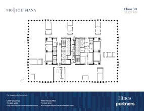 910 Louisiana St, Houston, TX à louer Plan d’étage- Image 1 de 1