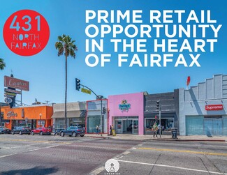 Plus de détails pour 431 N Fairfax Ave, Los Angeles, CA - Vente au détail à louer