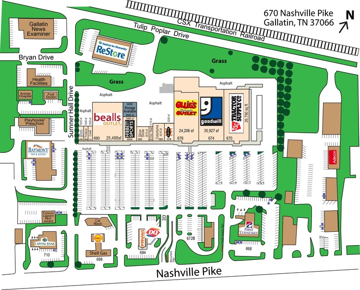 670 Nashville Pike, Gallatin, TN for lease - Site Plan - Image 2 of 14