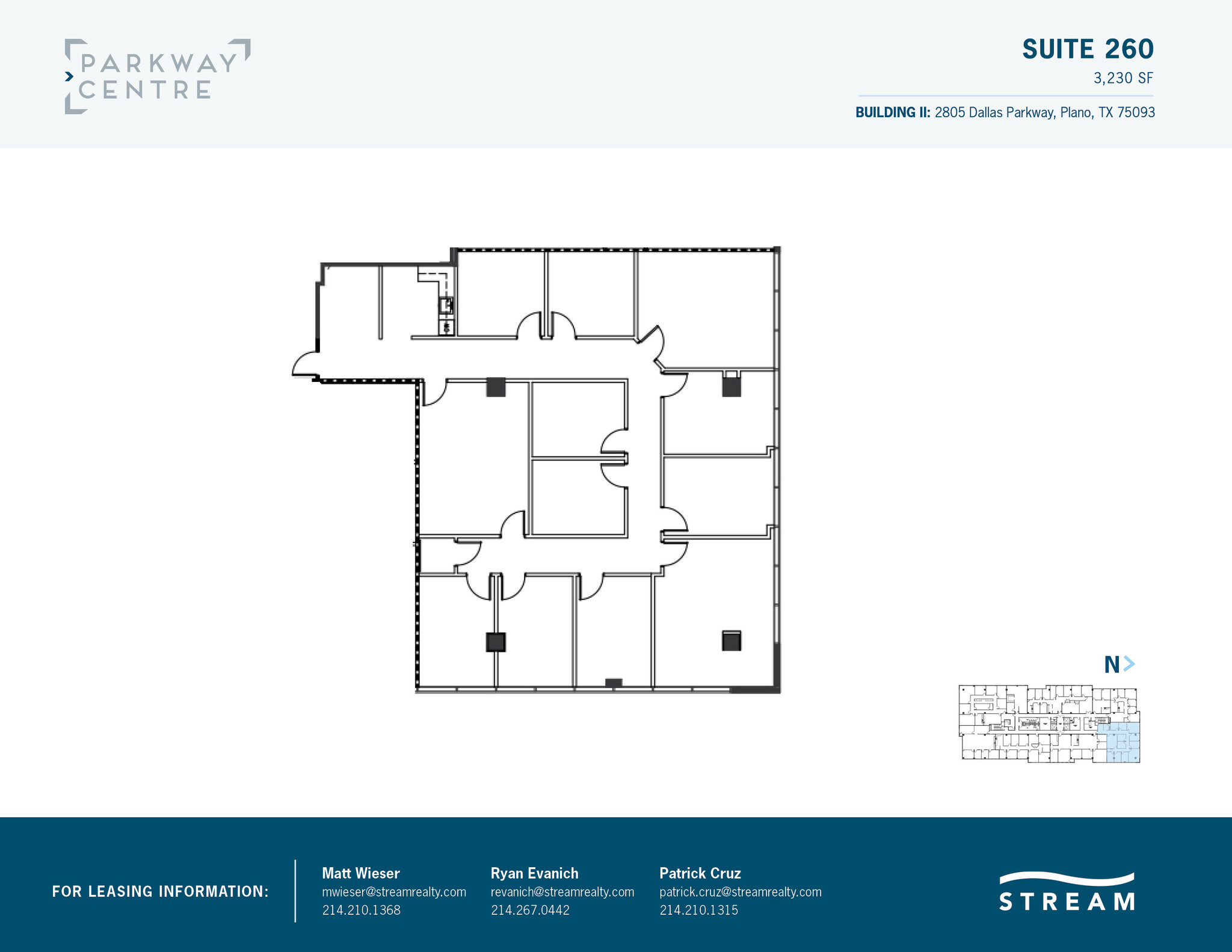 2805 Dallas Pkwy, Plano, TX à louer Plan d’étage- Image 1 de 1