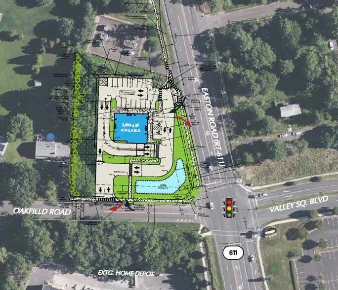 Route 611 & Valley Square Blvd, Warrington, PA à louer - Photo principale - Image 1 de 1