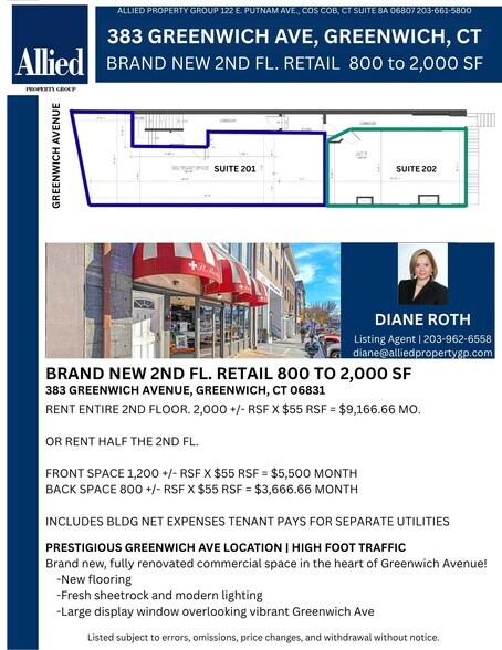 383 Greenwich Ave, Greenwich, CT à louer - Photo du bâtiment - Image 3 de 13