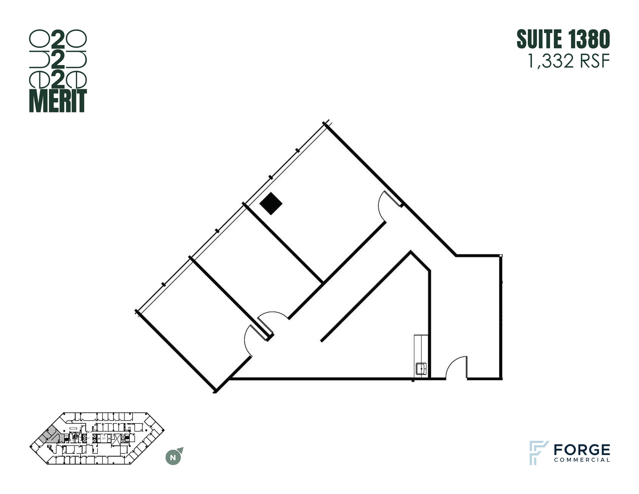 12221 Merit Dr, Dallas, TX à louer Plan d’étage- Image 1 de 1