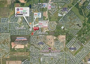 FM 1463 And Crossover Rd, Katy, TX - AERIAL  map view