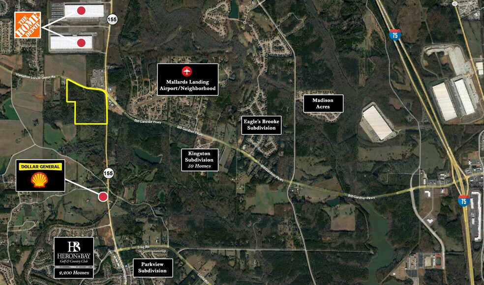 2878 Hampton Locust Grove Rd, Locust Grove, GA à vendre - Aérien - Image 2 de 2