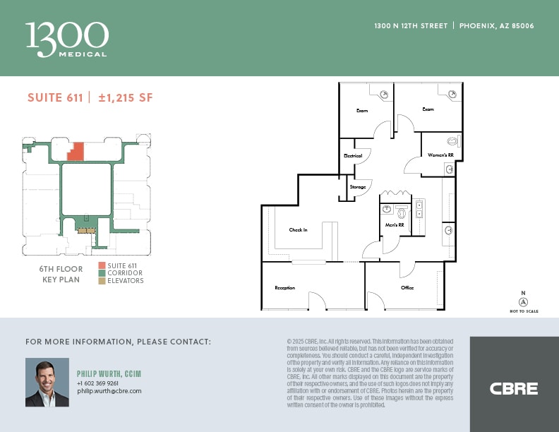 1300 N 12th St, Phoenix, AZ for lease Floor Plan- Image 1 of 1
