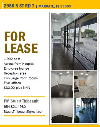 Plus de détails pour 2950 N State Road 7, Margate, FL - Bureau/Médical à louer