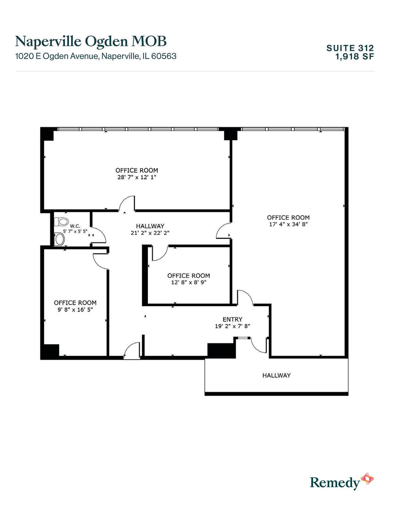 1020 E Ogden Ave, Naperville, IL for lease Floor Plan- Image 1 of 1