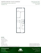 318 Seaboard Ln, Franklin, TN à louer Plan d’étage- Image 1 de 1