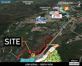 Bucee's Blvd. at I-95 Exit 42, Brunswick, GA - Aerial  map view