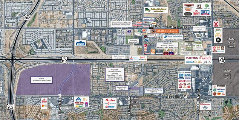 SEC Crismon Rd & Southern Ave, Mesa, AZ for sale - Building Photo - Image 2 of 2