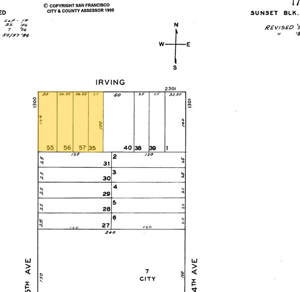 2337-2345 Irving St, San Francisco, CA à louer - Plan cadastral - Image 3 de 3