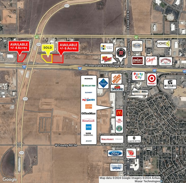 I-40 & Loop 335 (West), Amarillo, TX à vendre - Photo du bâtiment - Image 2 de 2