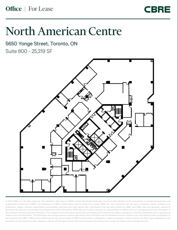 5650 Yonge St, Toronto, ON for lease Floor Plan- Image 1 of 1