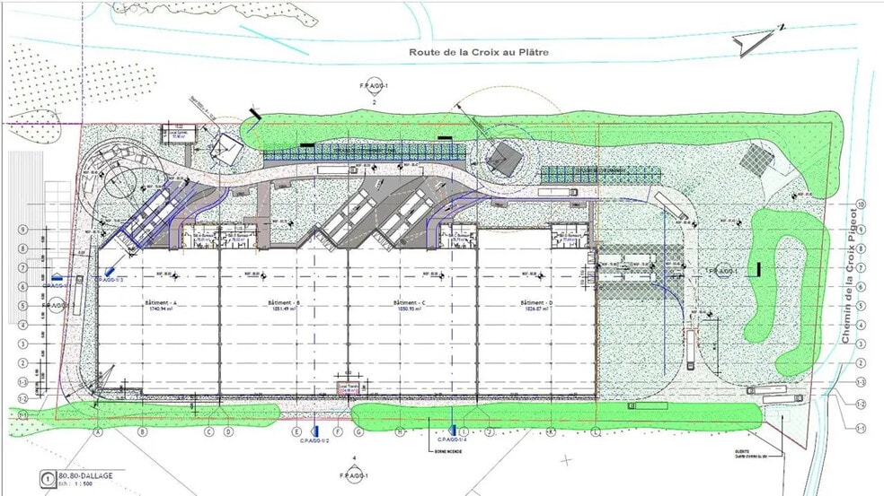 Bureau dans Tremblay-en-France à louer - Plan d’étage - Image 2 de 4