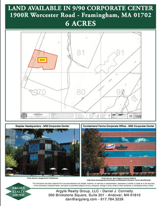 Plus de détails pour 1900-r Worcester Rd, Framingham, MA - Terrain à vendre