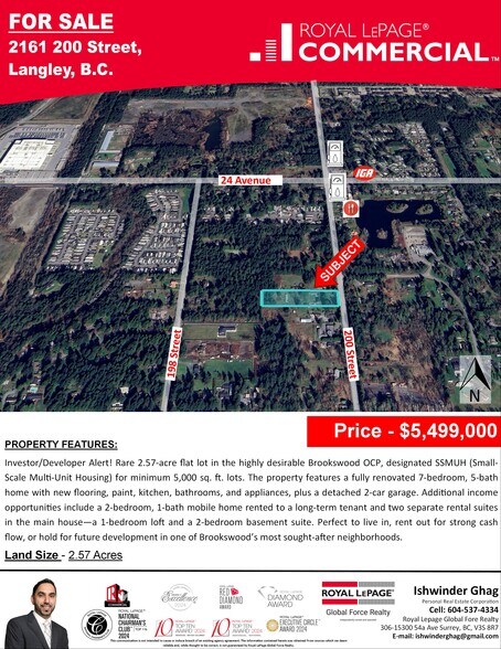 2161 200 St, Langley, BC à vendre - Aérien - Image 2 de 3